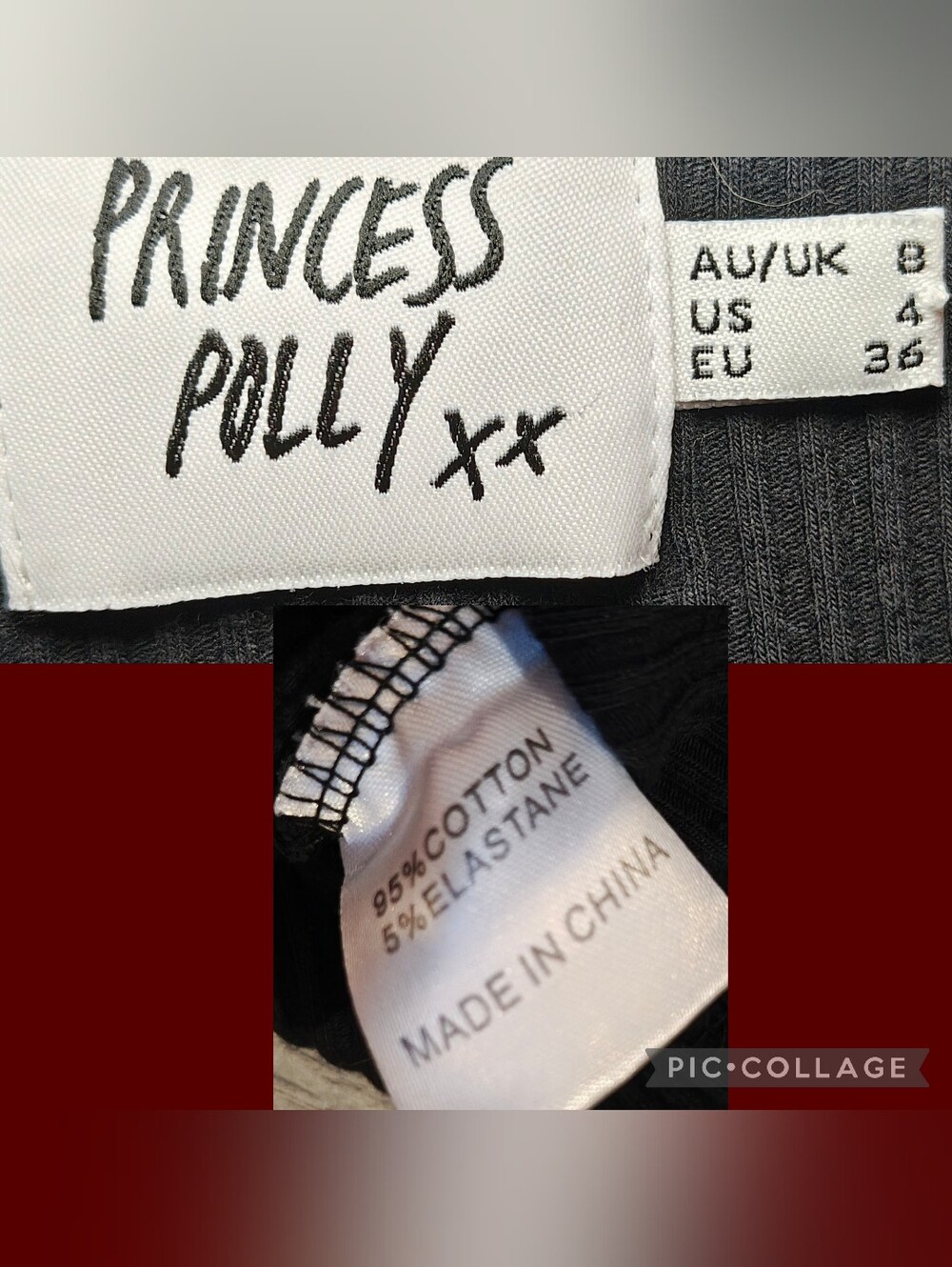 🖤Princess Polly Pinch Me Ribbed & Ruched Crop Top🖤 - Picture 6 of 6